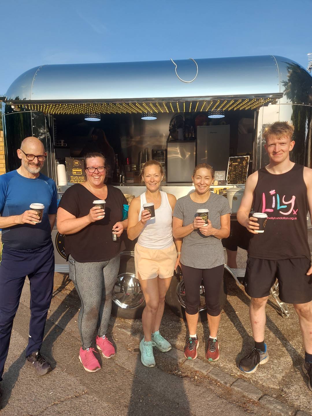 Rise & Shine members after a session